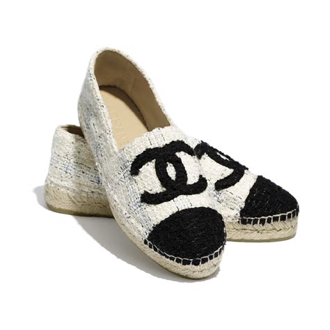 chanel espadrille flats replica|chanel espadrilles tweed.